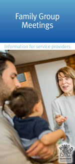 Thumbnail of Family group meetings information for service providers brochure