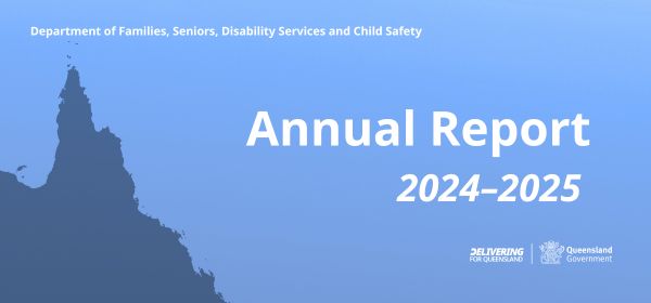 Blue background with wording Annual Report 2024-2025.