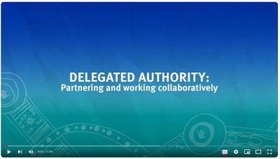 Opening screen of Partnering and working collaboratively video