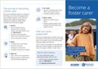 Brochure detailing the journey to become a foster carer